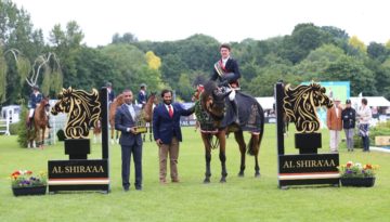 Michael Pender, winner of Al Shira'aa Hickstead Derby 2019